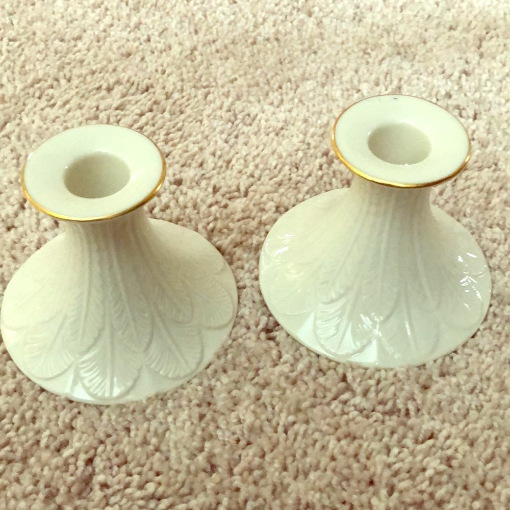 Lenox candle stick holders